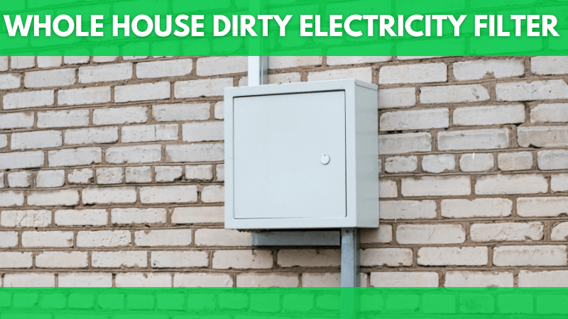 Dirty electricity filter at the outside of a house.