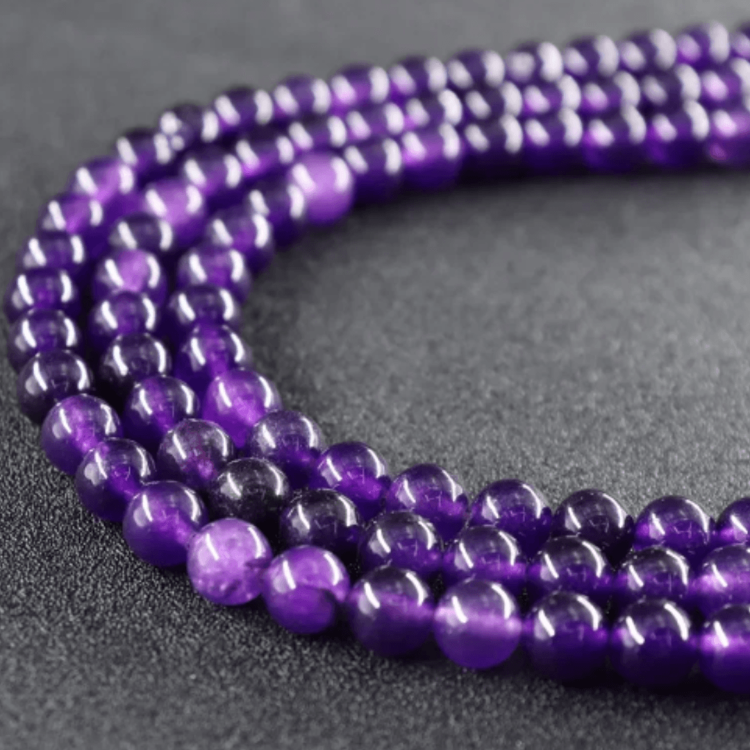 Amethyst Beads - Orgone Energy Australia