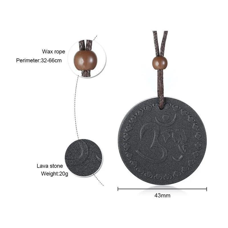 Anti-EMF Negative Ion Volcanic Rock Necklace - Orgone Energy Australia
