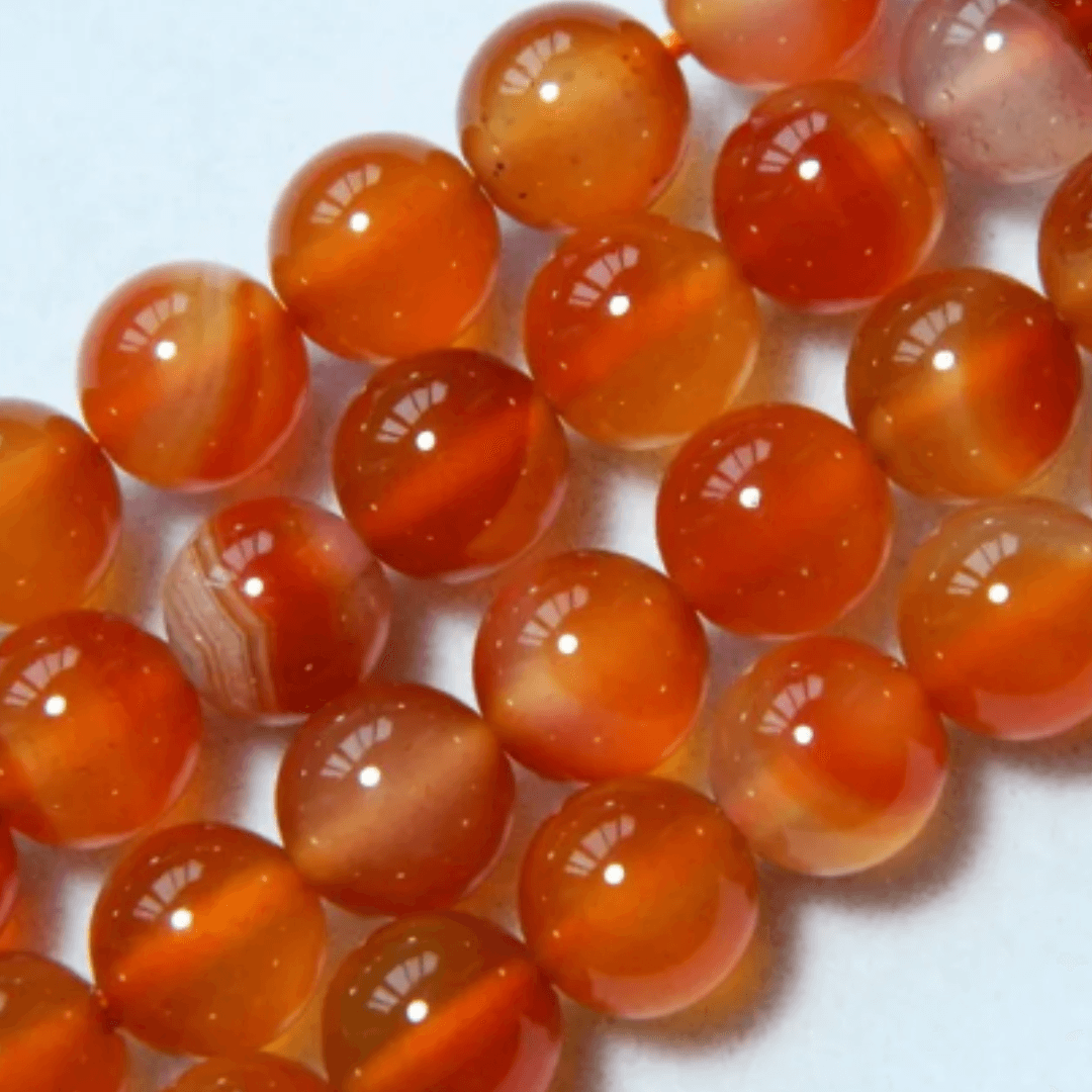Carnelian Beads - Orgone Energy Australia