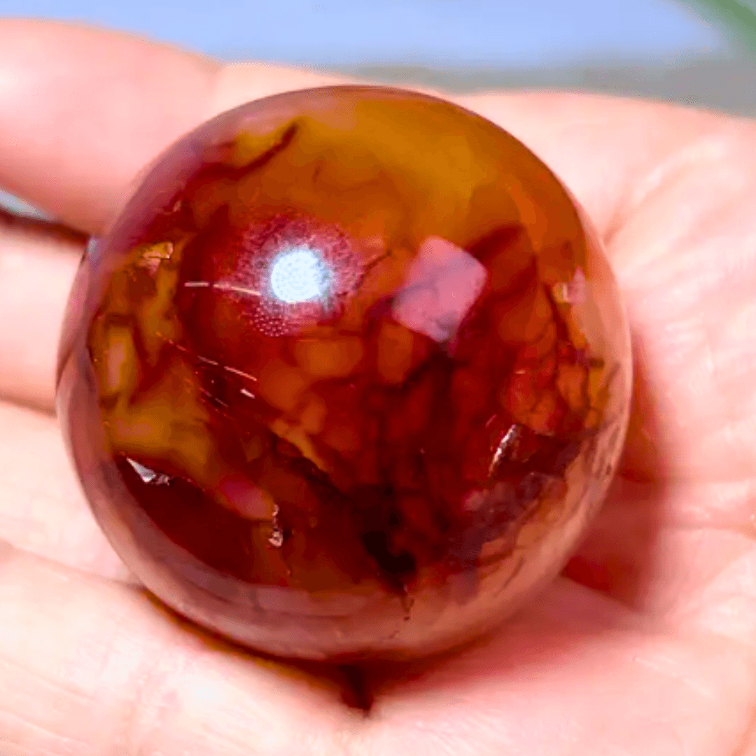 Carnelian Sphere - Orgone Energy Australia