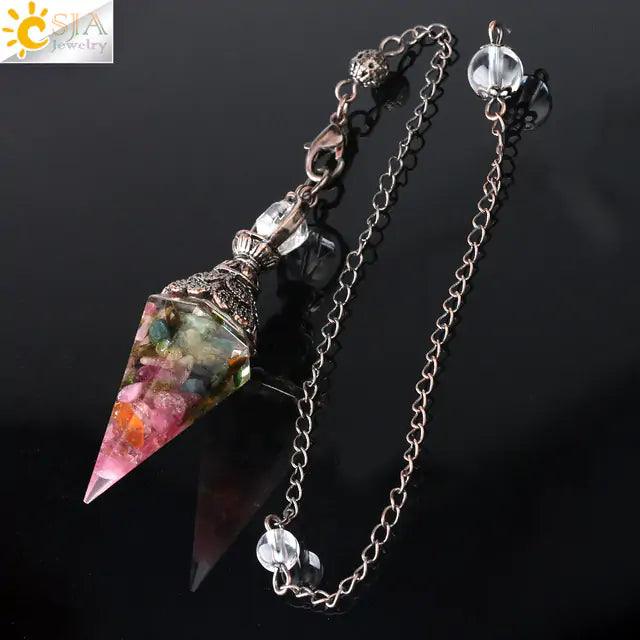 Chakra Healing Pendulum Crystals - Orgone Energy Australia