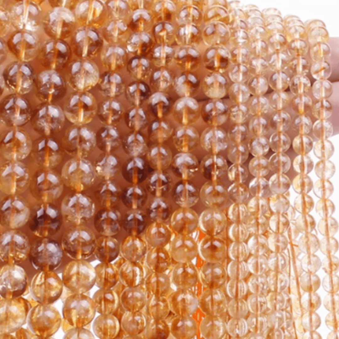 Citrine Beads - Orgone Energy Australia