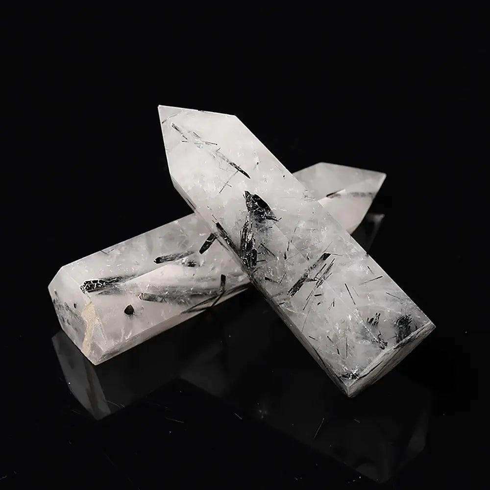 Natural Black Tourmaline Quartz - Orgone Energy Australia
