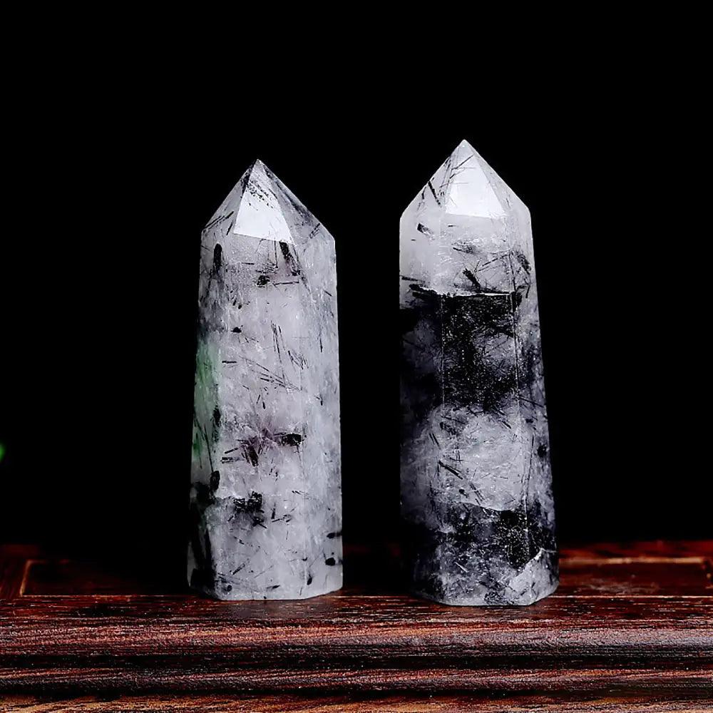 Natural Black Tourmaline Quartz - Orgone Energy Australia