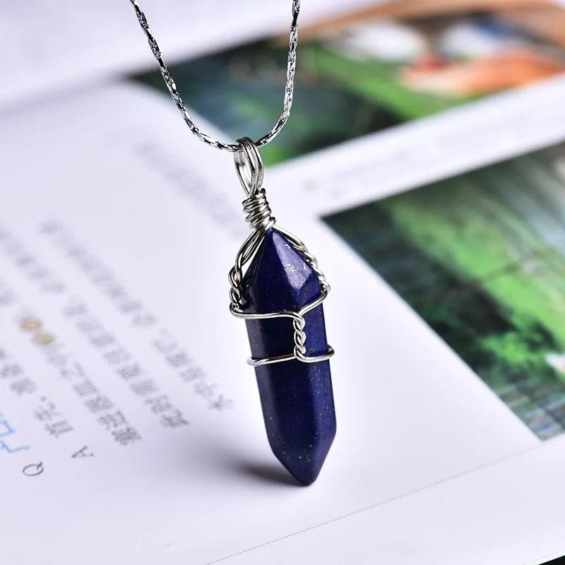 Natural Crystal Point Pendants - Orgone Energy Australia