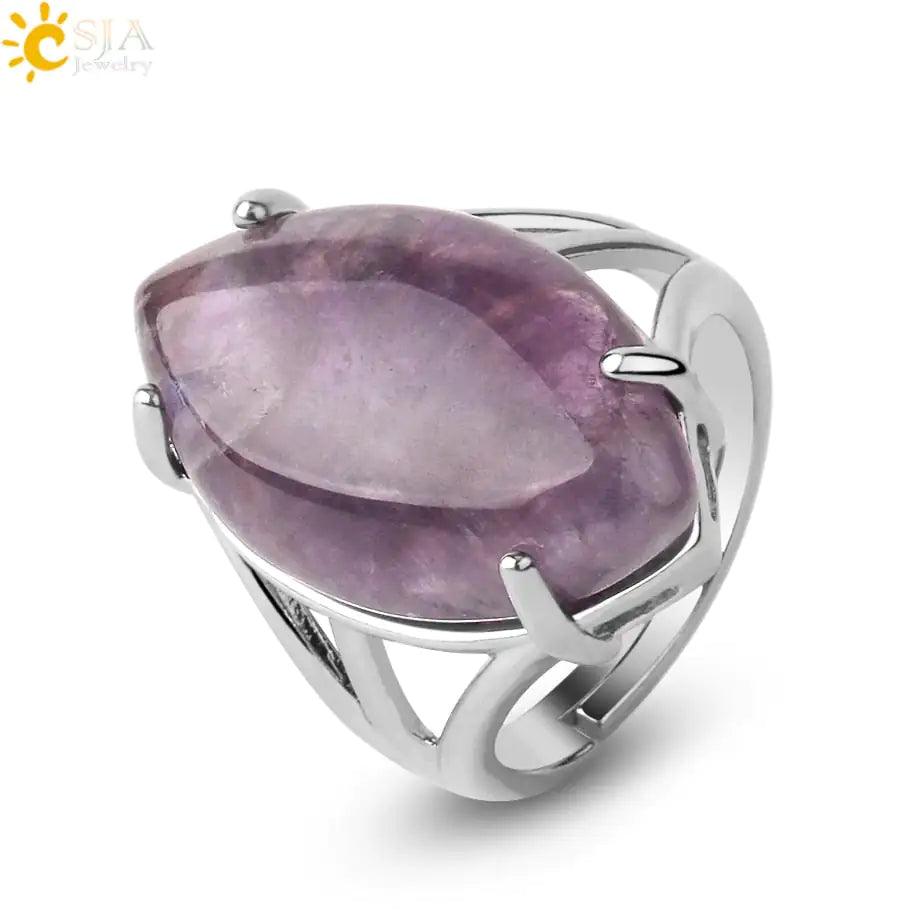 Natural Crystal Rings - Orgone Energy Australia