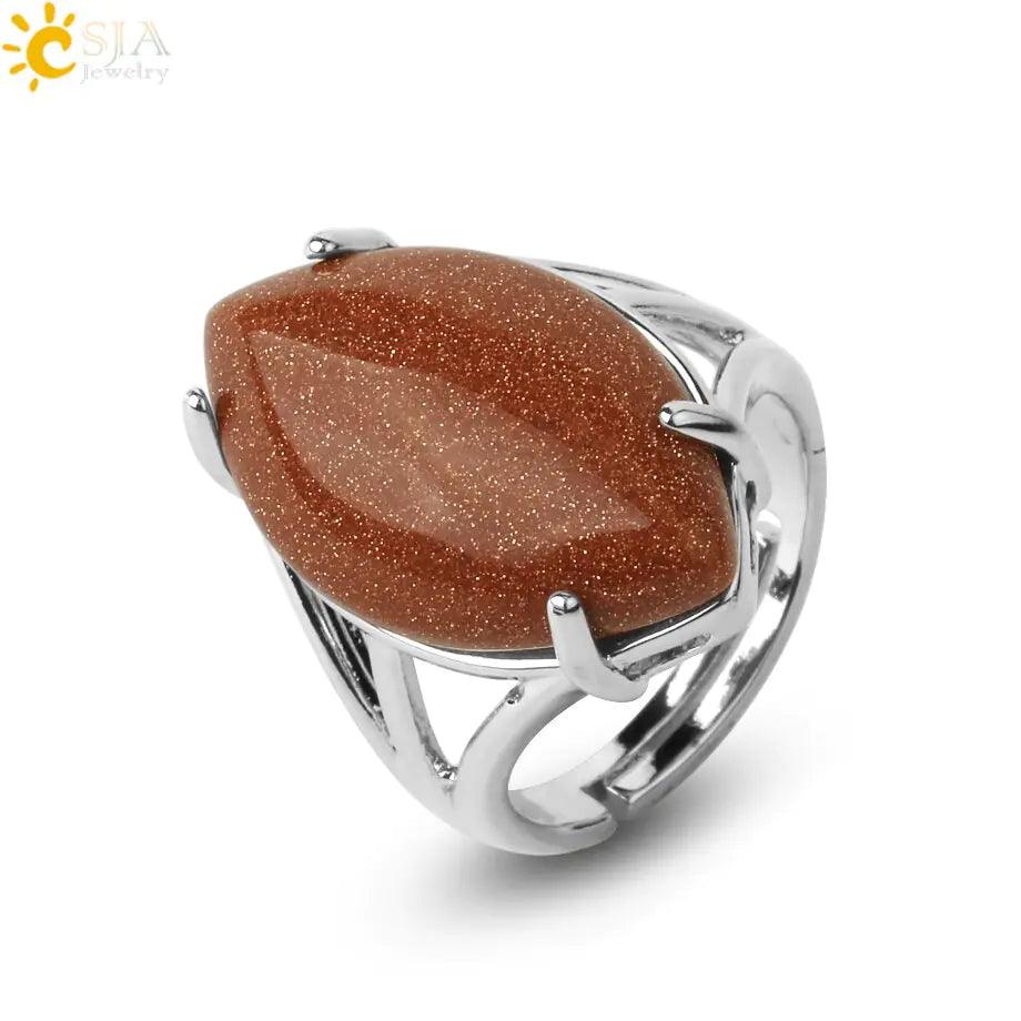 Natural Crystal Rings - Orgone Energy Australia