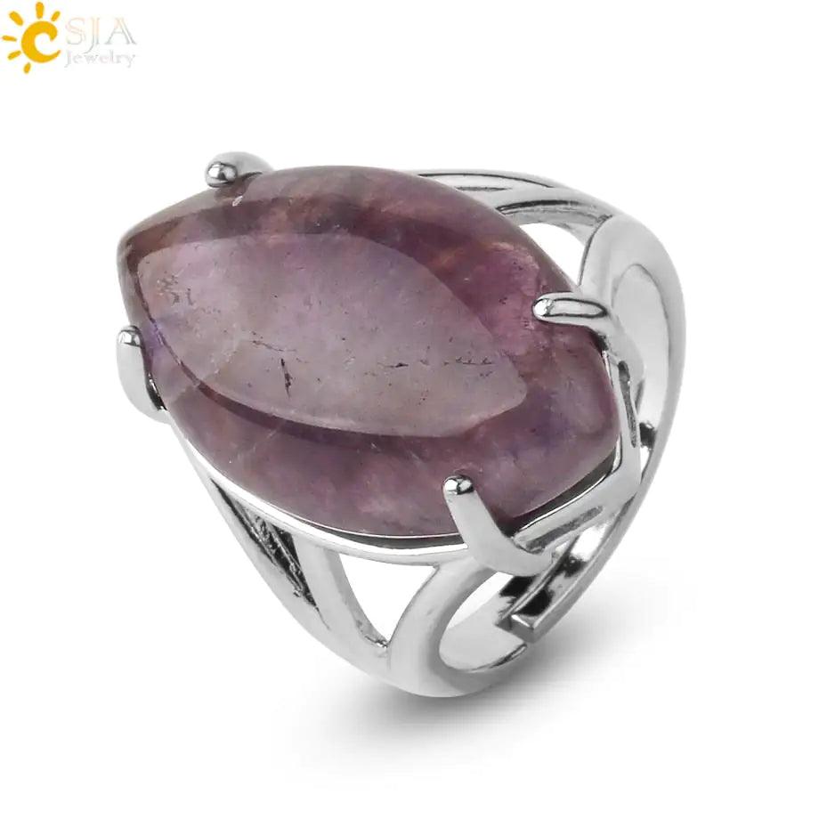 Natural Crystal Rings - Orgone Energy Australia