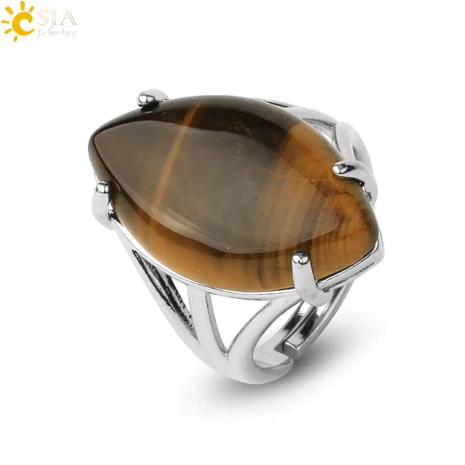 Natural Crystal Rings - Orgone Energy Australia