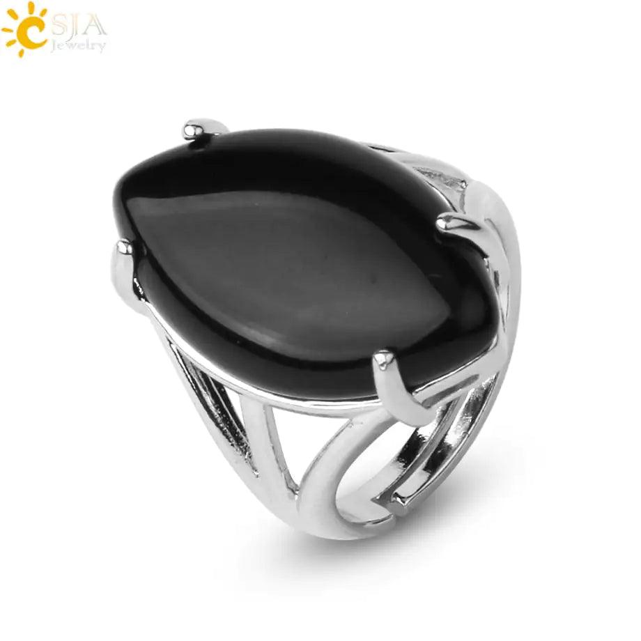 Natural Crystal Rings - Orgone Energy Australia