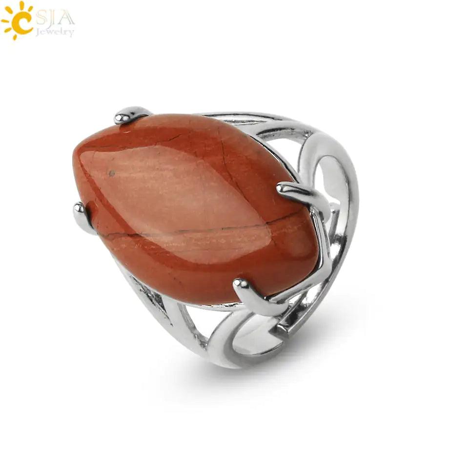 Natural Crystal Rings - Orgone Energy Australia