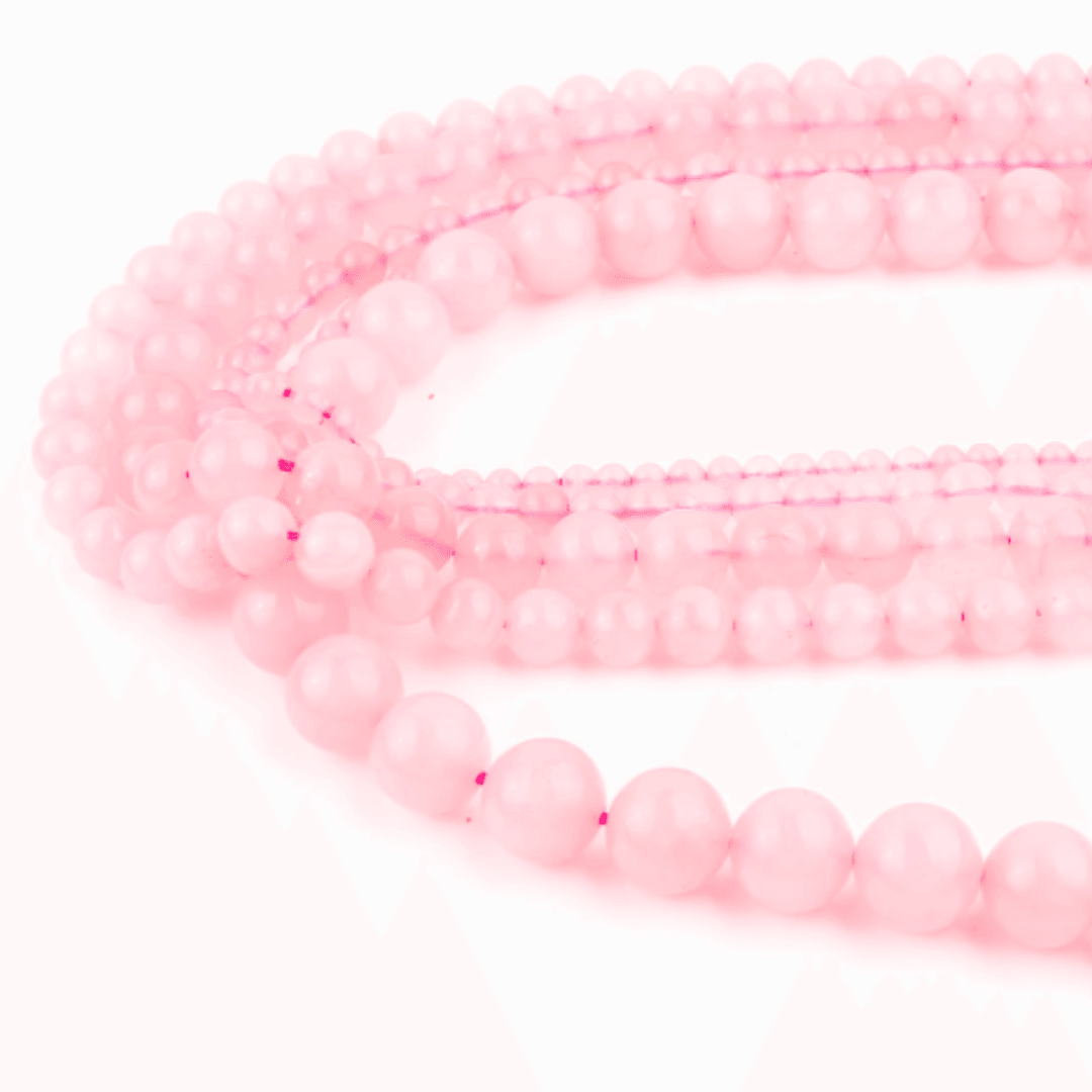 Rose Quartz Beads - Orgone Energy Australia