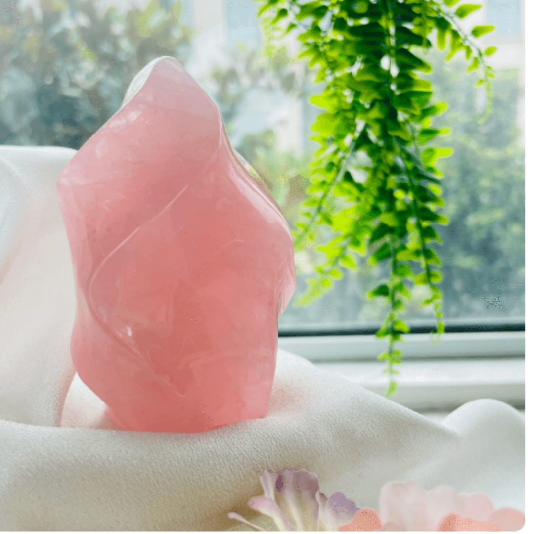 Rose Quartz Crystal - Orgone Energy Australia