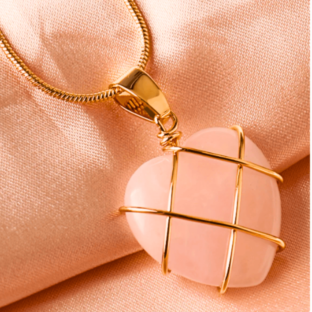 Rose Quartz Necklace - Orgone Energy Australia