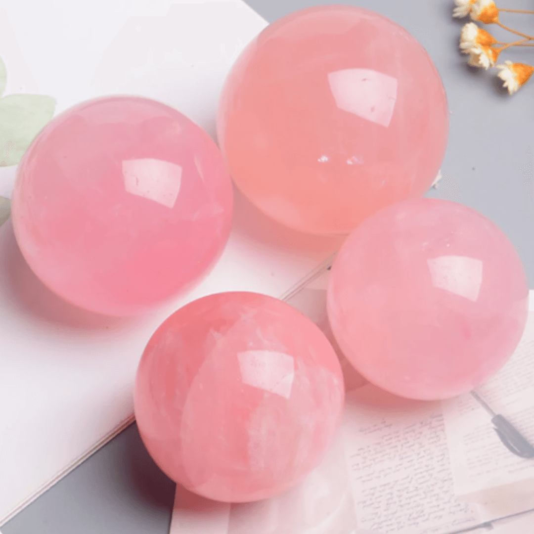 Rose Quartz Sphere - Orgone Energy Australia