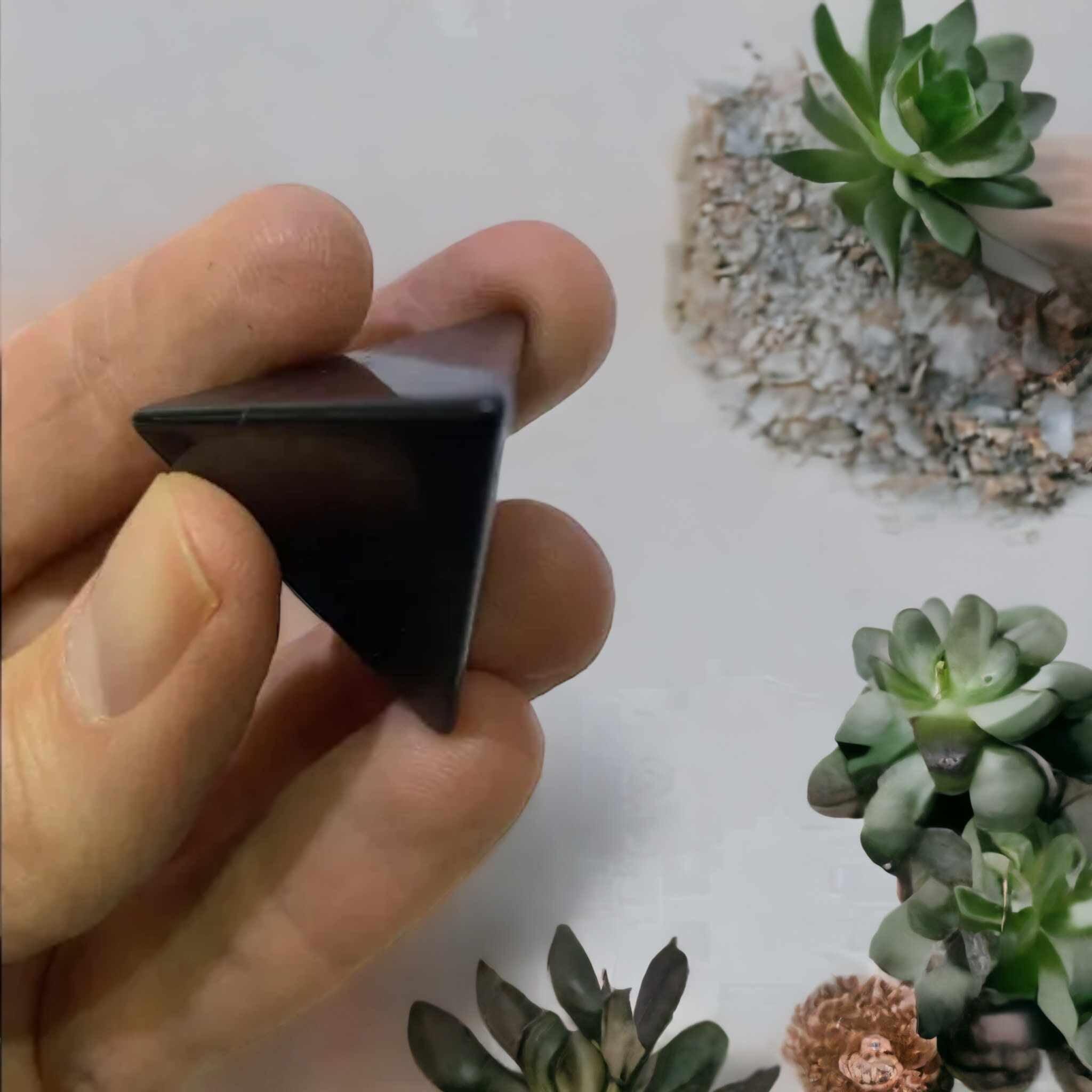 Shungite Tetrahedron for Energy Protection - Orgone Energy Australia