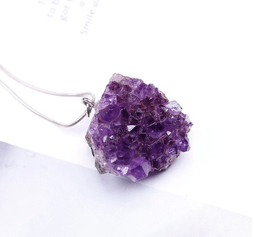Beautiful amethyst stone necklace