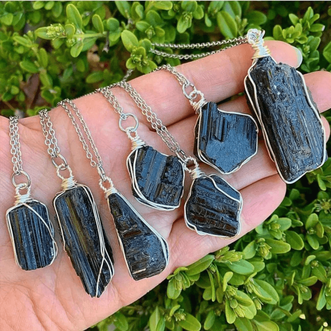 Black Tourmaline Necklace - Orgone Energy Australia