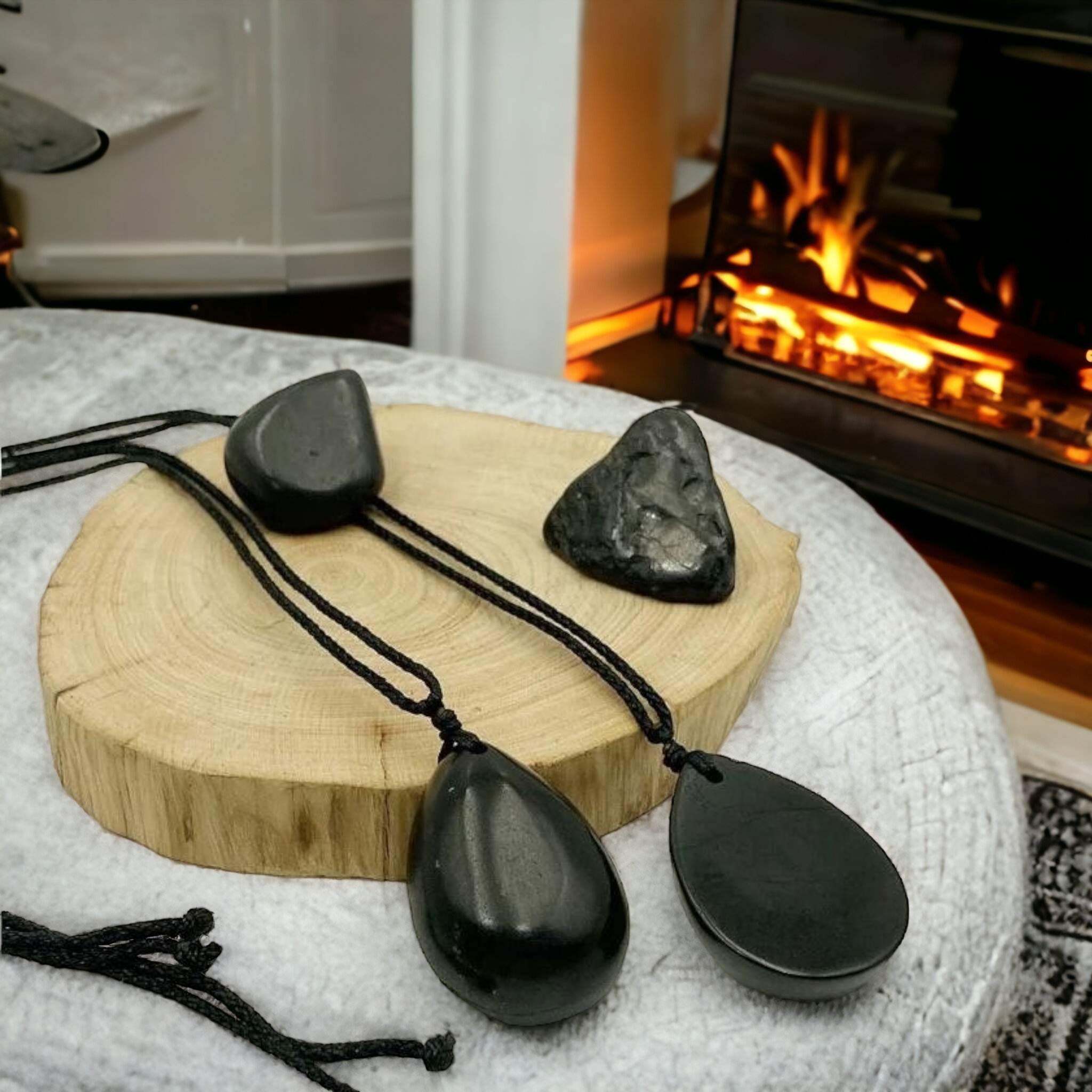 Shungite Pendant for EMF protection- Orgone Energy