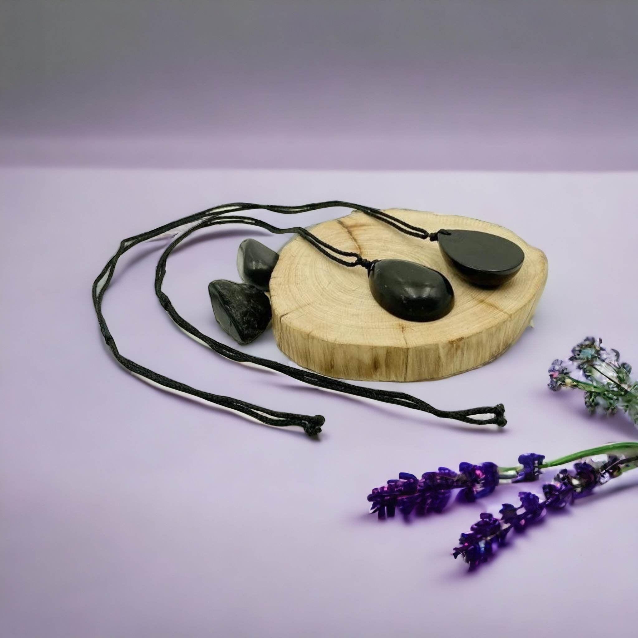 Shungite Pendant for EMF protection- Orgone Energy