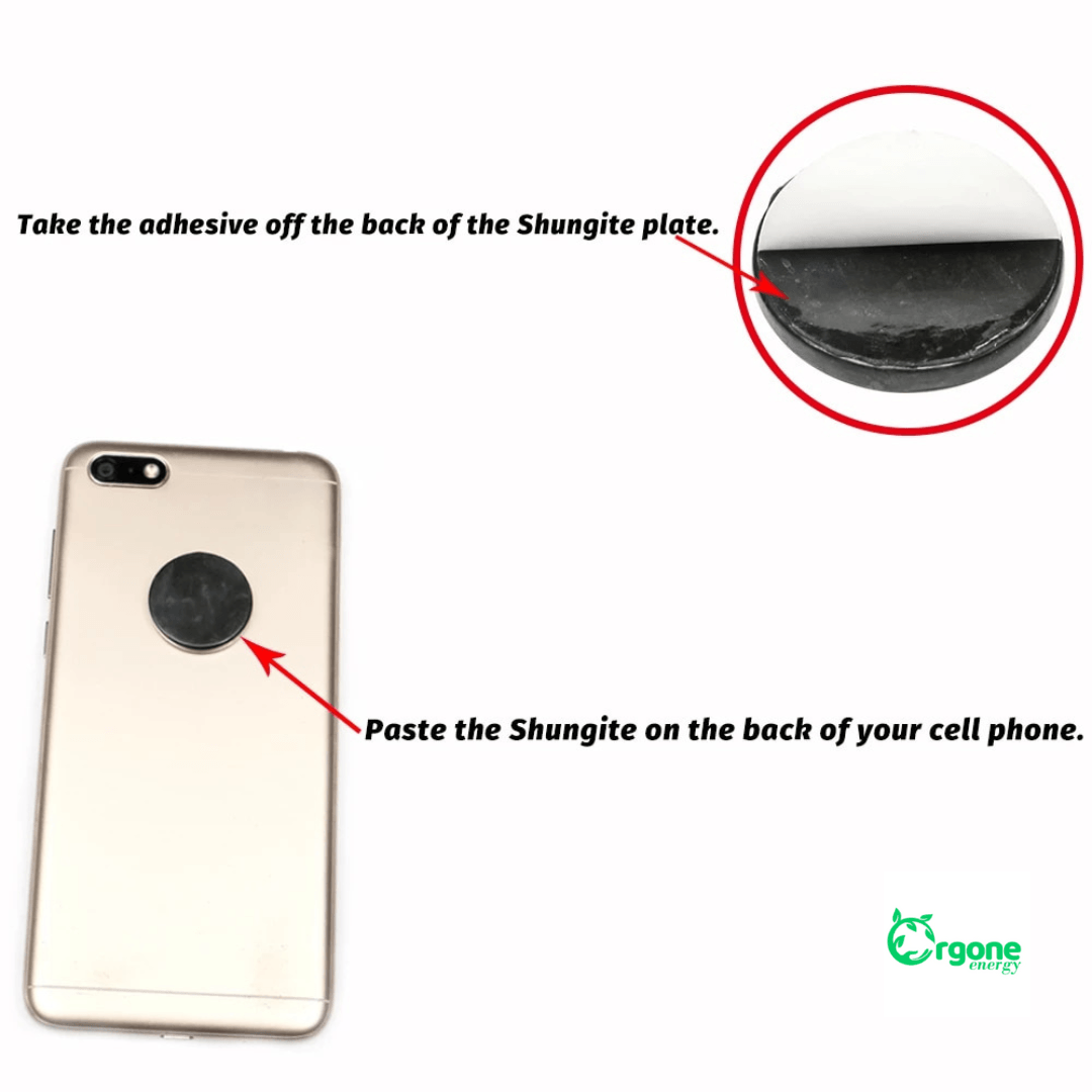 Shungite Plate for Cell Phone for EMF Protection-Orgone Energy