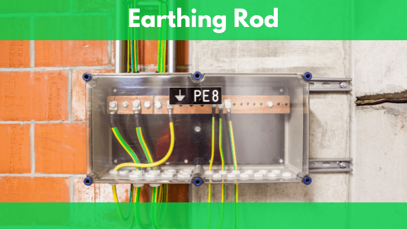 Electricity earthing rod setup