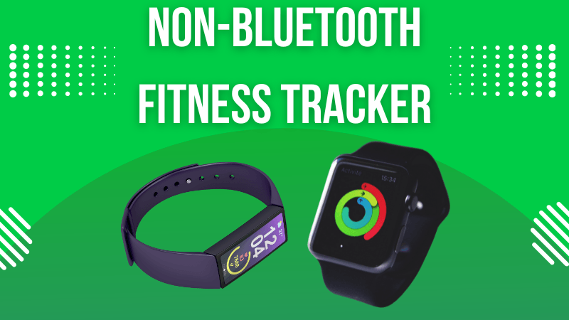 A couple of black fitbit fitness tracker placing over the green background