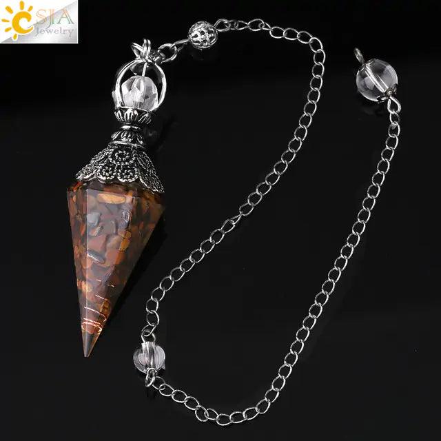 Chakra Healing Pendulum Crystals - Orgone Energy Australia