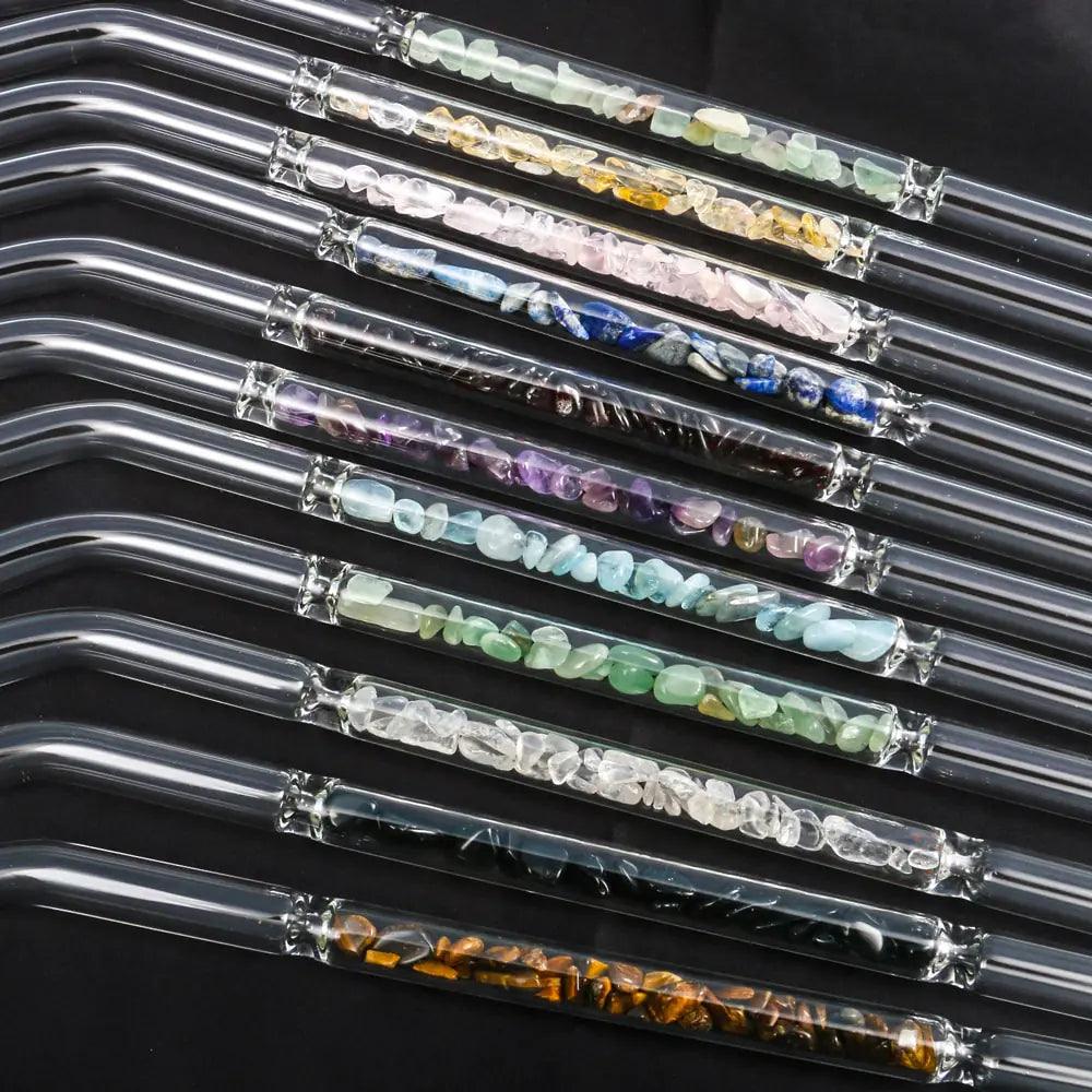 Crystal Gemstone Straw - Orgone Energy Australia