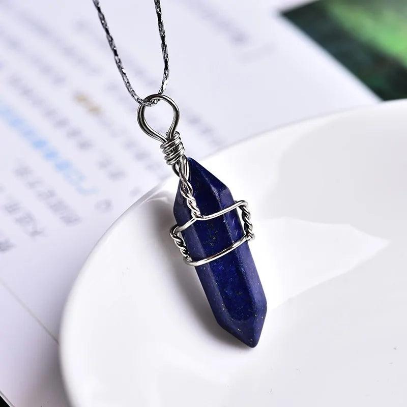 Natural Crystal Point Pendants - Orgone Energy Australia