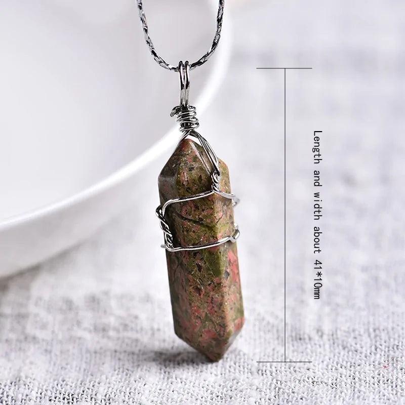 Natural Crystal Point Pendants - Orgone Energy Australia