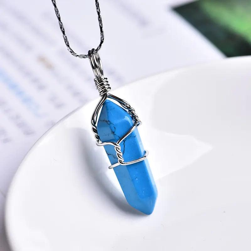 Natural Crystal Point Pendants - Orgone Energy Australia