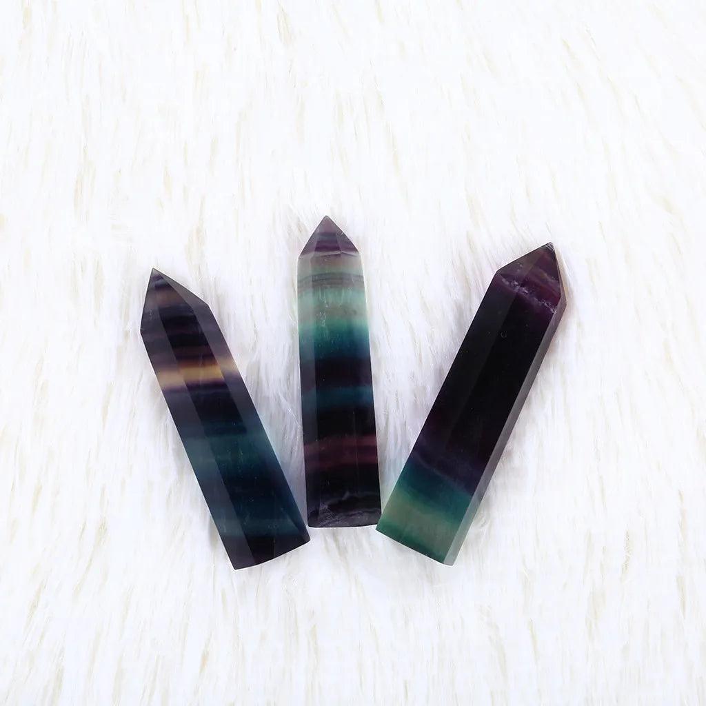Natural Fluorite Crystal Wand - Orgone Energy Australia
