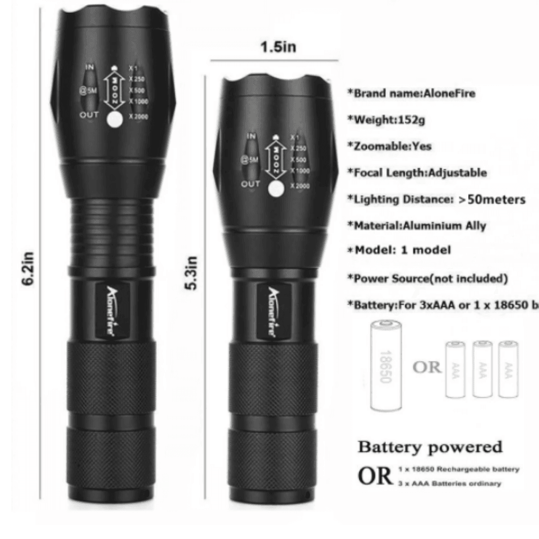 UV flashlight