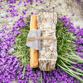 Sage Sticks with Crystals-Orgone Energy